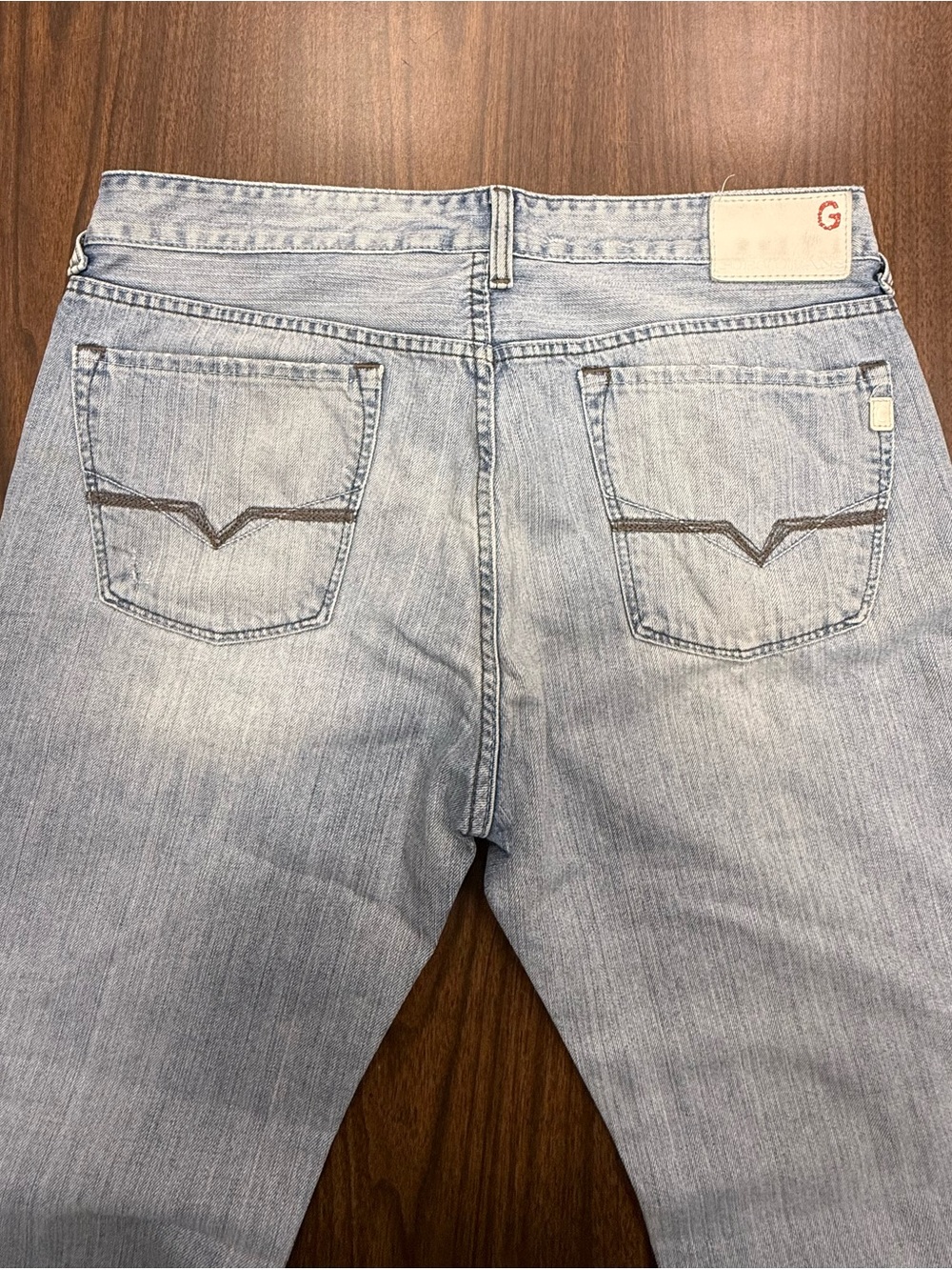 Guess “Cliff” Light Wash Bootcut Men’s Jeans Size 34 Y2K - Picture 15 of 16